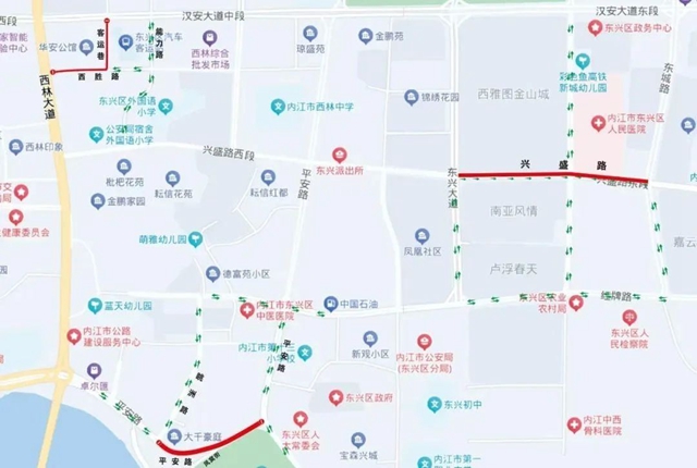 內(nèi)江市民注意！城區(qū)四條道路即將實施交通管制