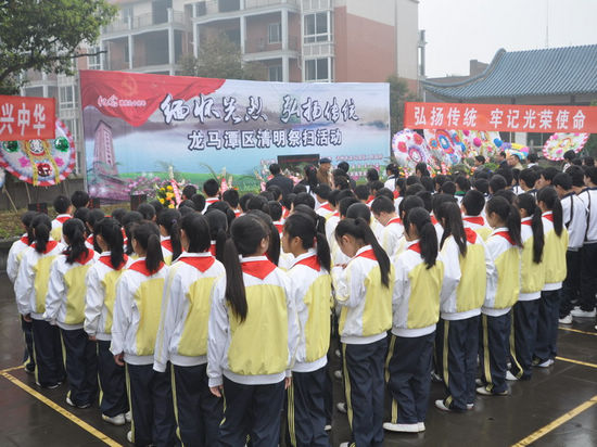 龍馬潭區(qū)舉行“我們的節(jié)日.清明”祭掃活動(圖1)