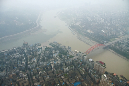 千米高空宜賓首度航拍交通 望診城市交通(圖1)