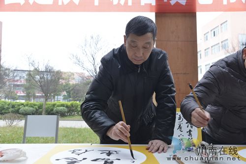 三縣一區(qū)硬筆書法精品聯(lián)展在瀘縣建校開幕(圖7)