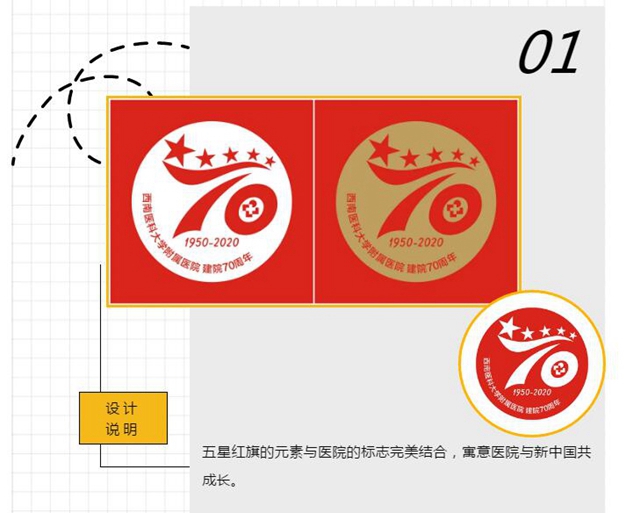 西南醫(yī)大附院70周年院慶logo，由你來(lái)定！(圖1)