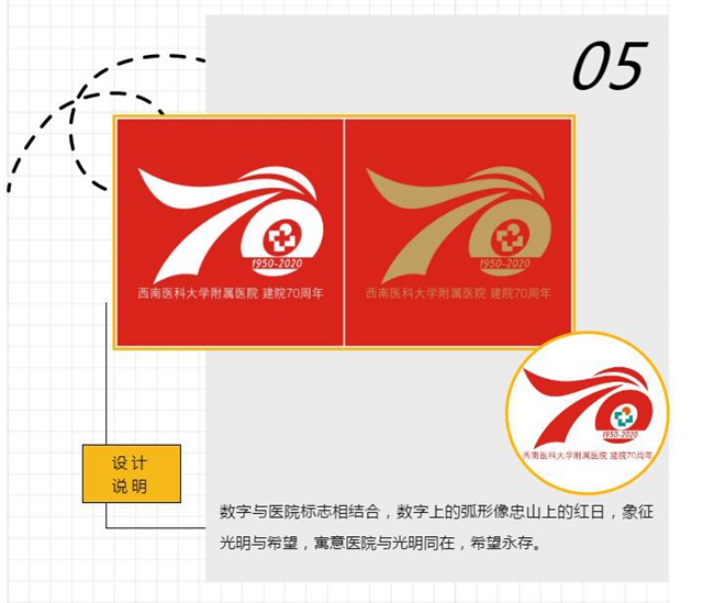 西南醫(yī)大附院70周年院慶logo，由你來(lái)定！(圖5)