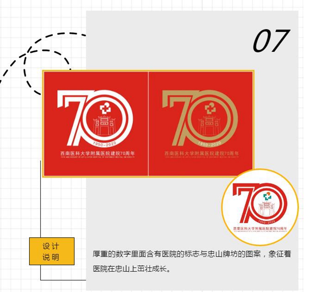 西南醫(yī)大附院70周年院慶logo，由你來(lái)定！(圖7)